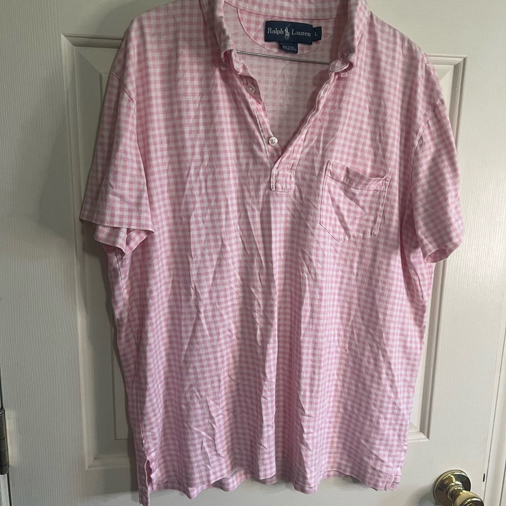 Ralph Lauren Pink Casual Button Down Shirt